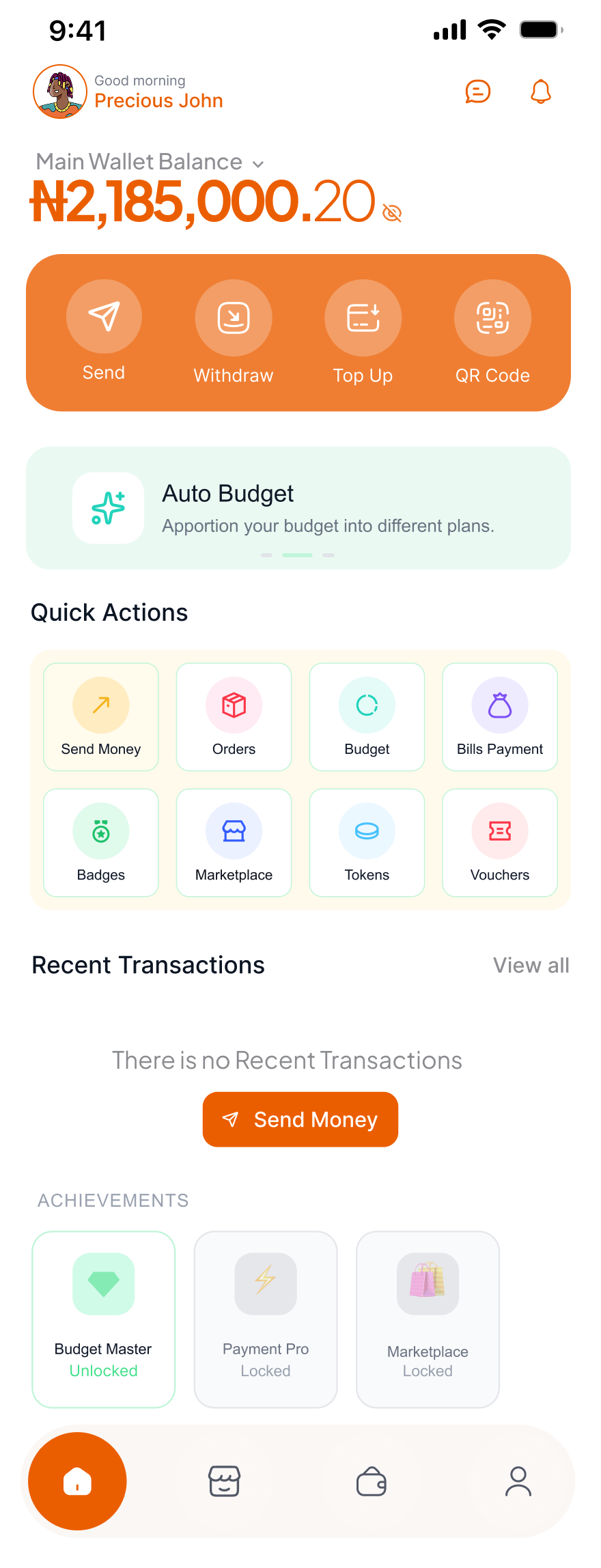 Energywallet dashboard